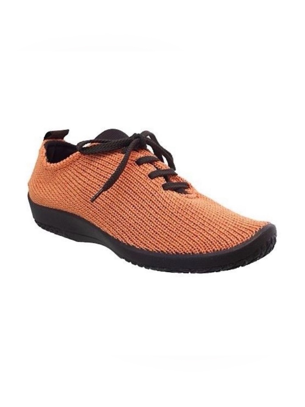 NEW Arcopedico LS Womens Size 38 US 7.5-8 Orange Lace Up Oxford Sneakers Vegan